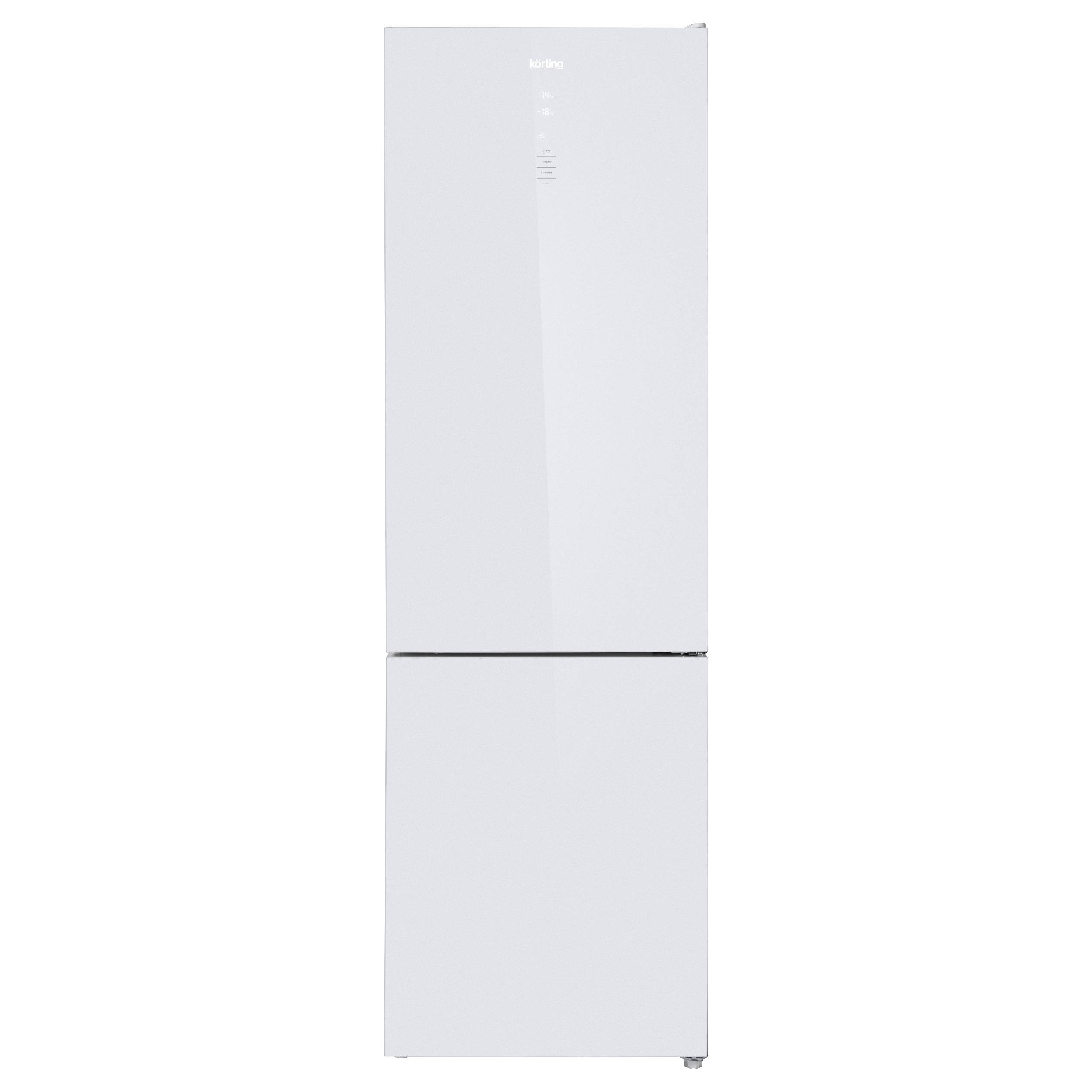 Холодильник Korting KNFC 62370 GW белый, серебристый холодильник korting knfs 91797 gn
