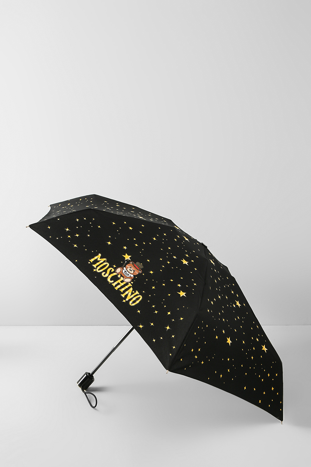 

Зонт складной автомат женский Moschino 8323, чёрный, 8323