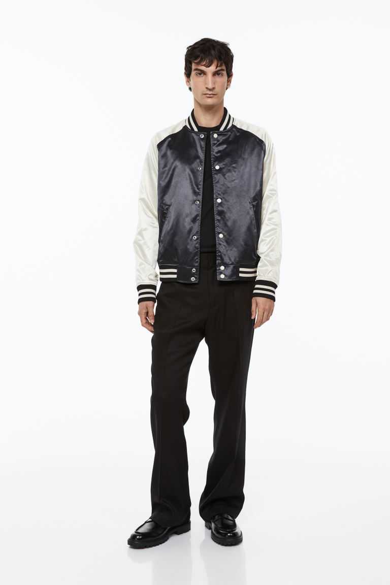 

Бомбер мужской H&M 1121659001 белый 3XL (доставка из-за рубежа), 1121659001