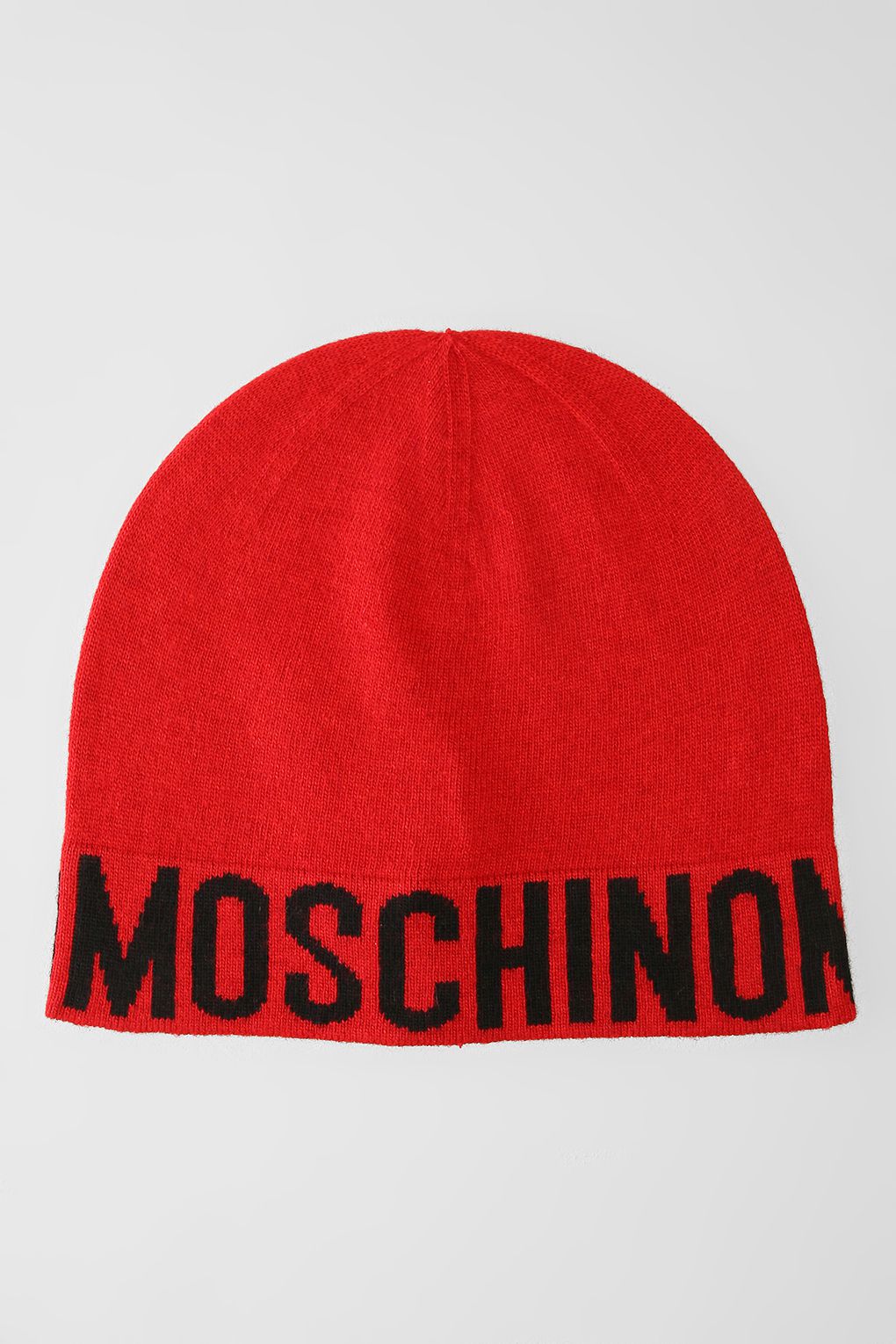 

Шапка бини женская Moschino 65233 M2354, красный, 65233 M2354