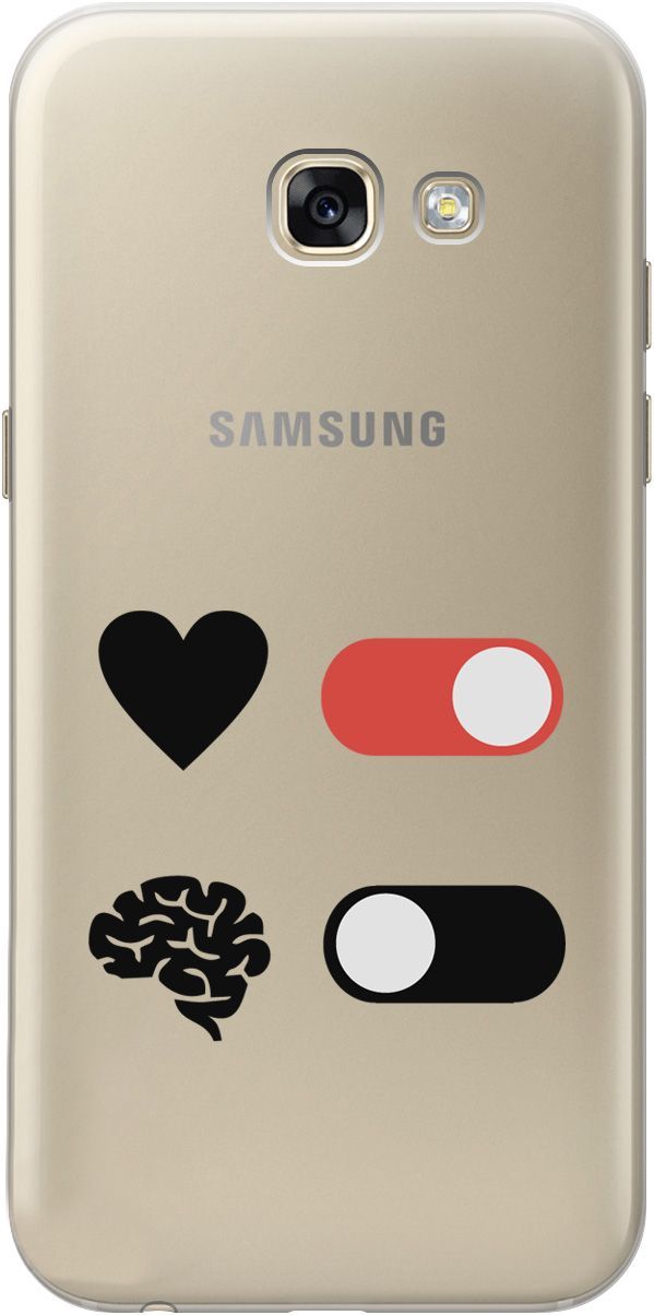 

Чехол на Samsung Galaxy A5 (2017) с принтом "Brain Off" прозрачный, Прозрачный;белый, 5381