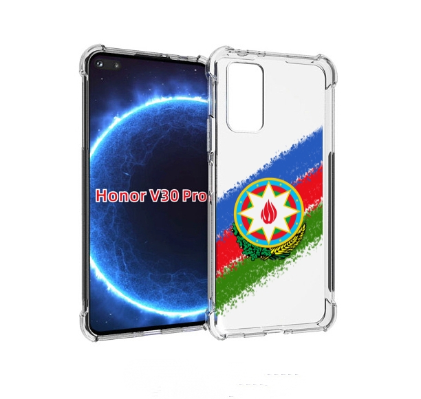 

Чехол бампер MyPads герб флаг Азербайджана для Honor V30, Прозрачный, Tocco