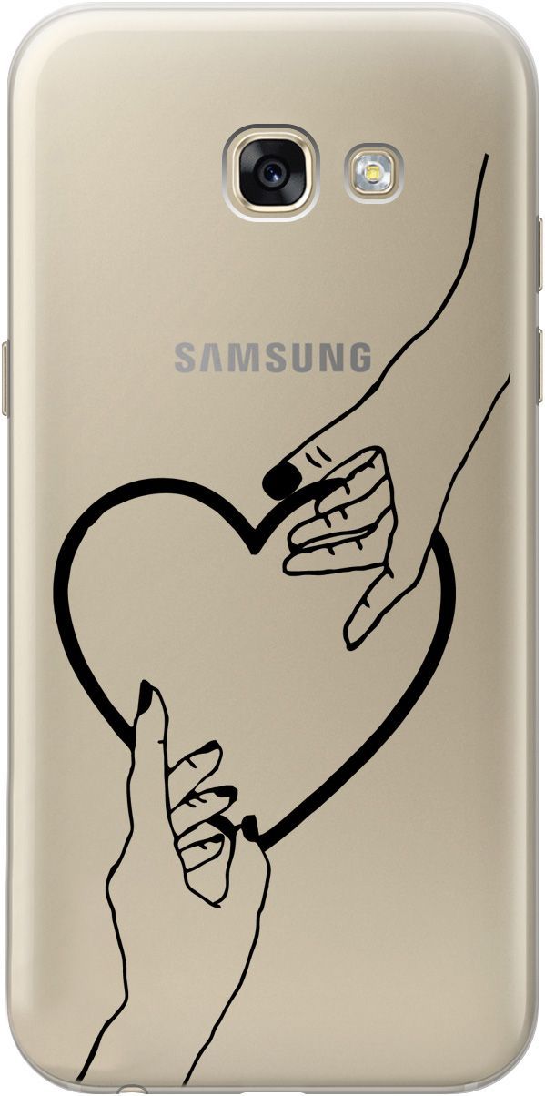 

Чехол на Samsung Galaxy A5 (2017) с принтом "Hands" прозрачный, Прозрачный;черный, 5381