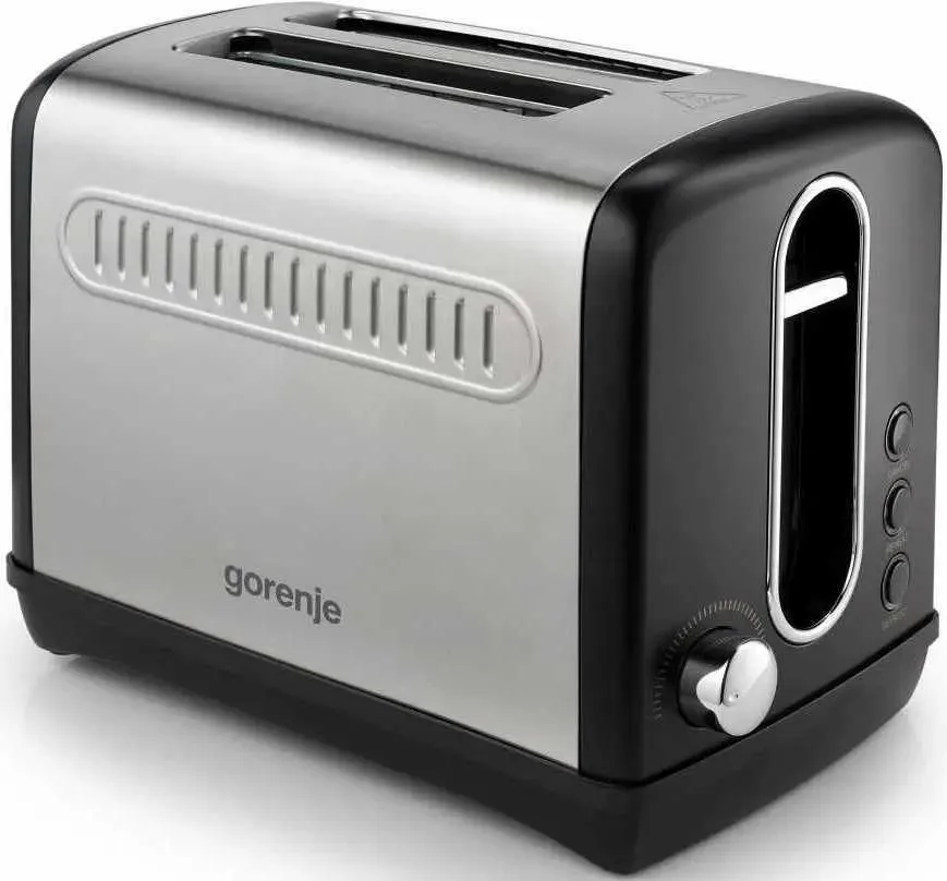 

Тостер Gorenje T1100CLBK серебристый, черный, T1100CLBK