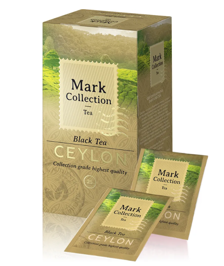 Чай черный в пакетиках Mark Collection CEYLON, 25пак*2гр