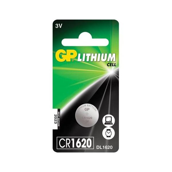 Батарейка GP CR1620ERA-2CPU1 Lithium для брелока сигнализации 1420₽