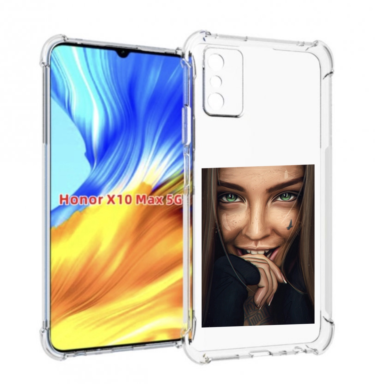 

Чехол MyPads девушка улыбается женский для Honor X10 Max, Прозрачный, Tocco