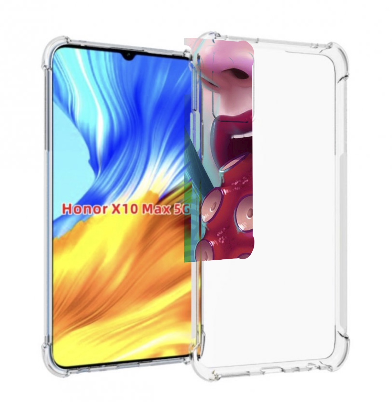 

Чехол MyPads девушка с щупальцой женский для Honor X10 Max, Прозрачный, Tocco