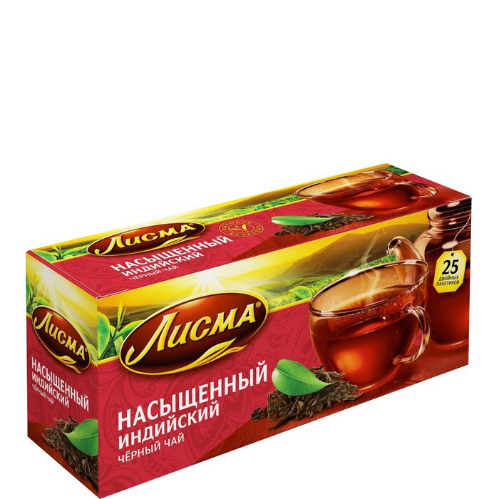 

Чай черный "Лисма", насыщенный, 25 пакетиков*2 г