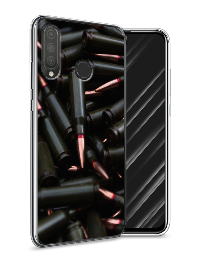 

Чехол Awog на Huawei P30 Lite "Пули черные", Черный, 67950-5