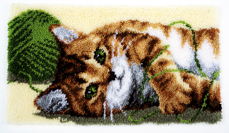фото Набор для вышивания коврика vervaco "играющий котенок", арт.pn 0150219