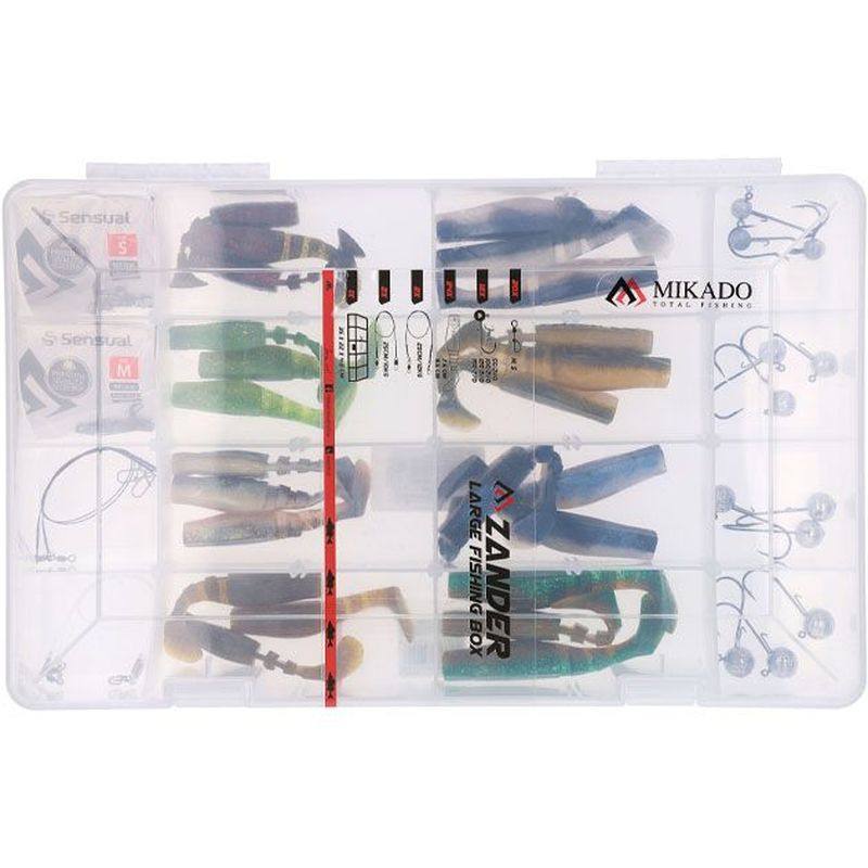 Набор силиконовых приманок Mikado ZANDER SOFT LURE KIT для судака 7490₽