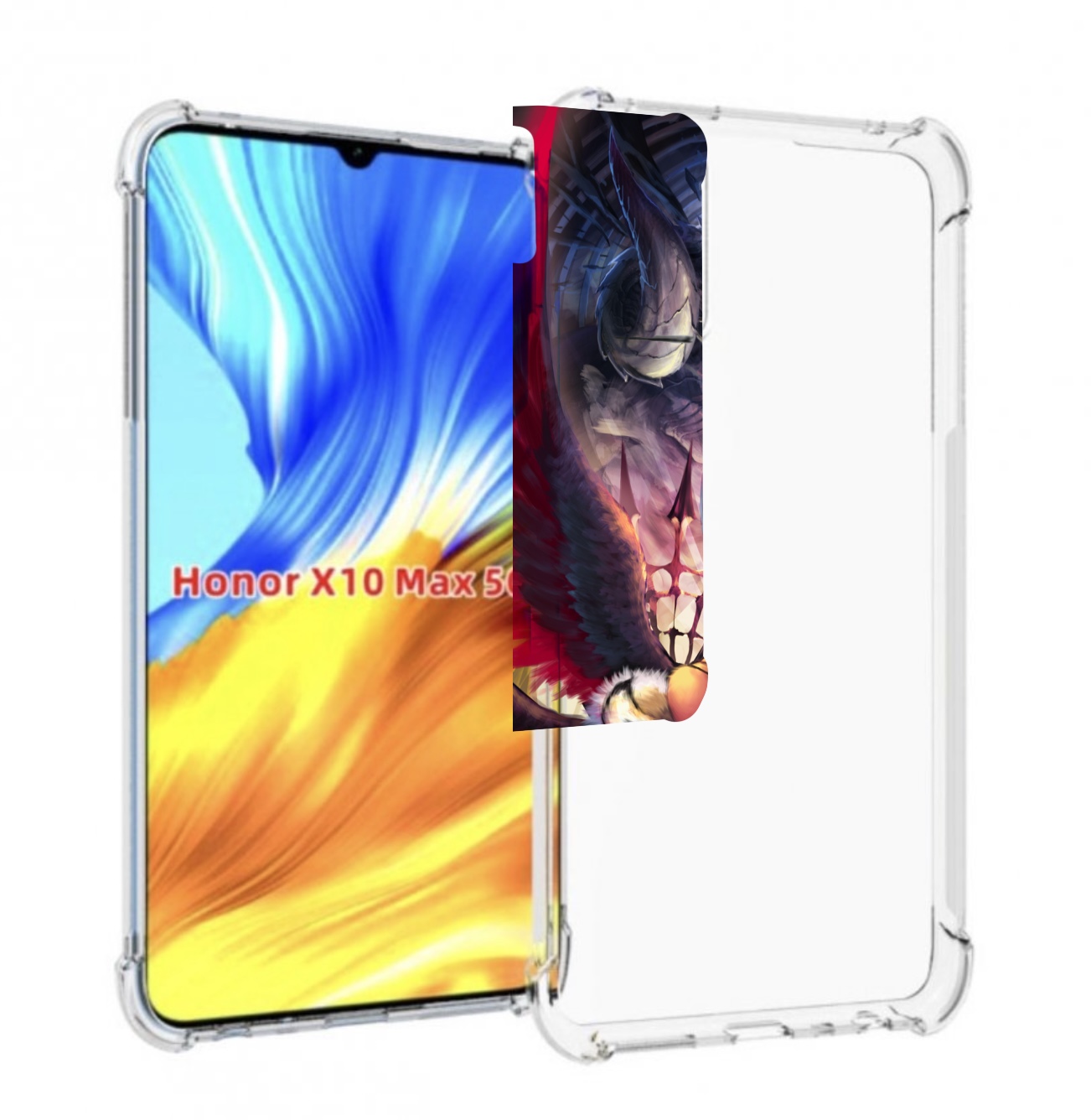

Чехол MyPads девушка с демоном на фоне женский для Honor X10 Max, Прозрачный, Tocco