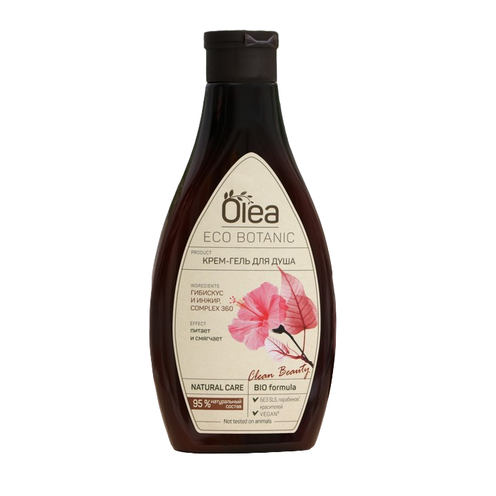 

Крем-гель для душа OLEA. Eco Botanic с гибискусом и инжиром, 300 мл, Eco Botanic