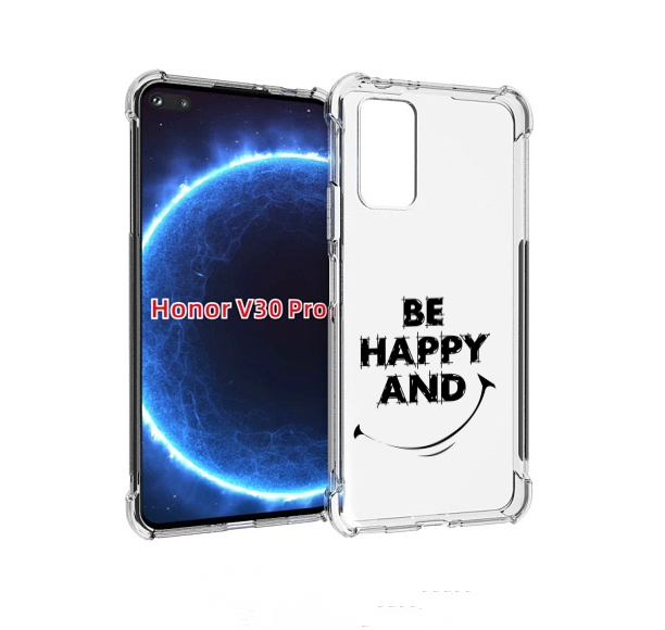 

Чехол бампер MyPads будь-счастливым для Honor V30 Pro, Прозрачный, Tocco