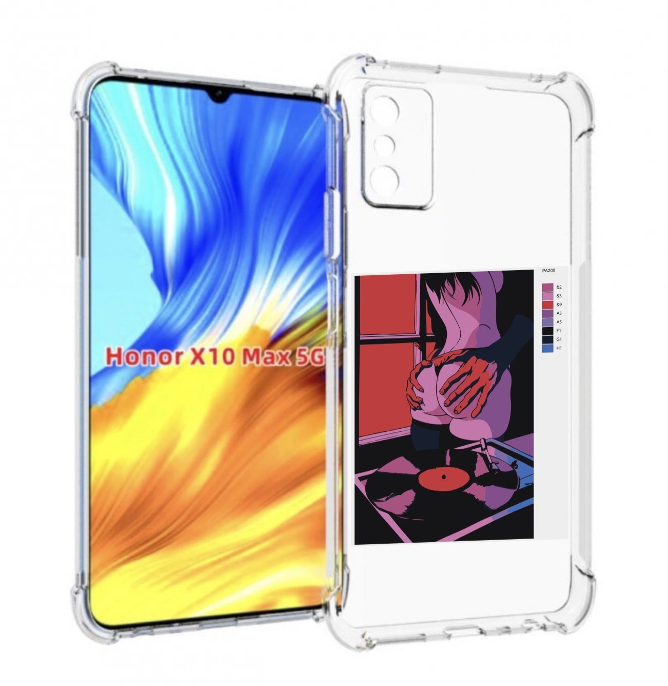 

Чехол MyPads девушка красивая сзади женский для Honor X10 Max, Прозрачный, Tocco