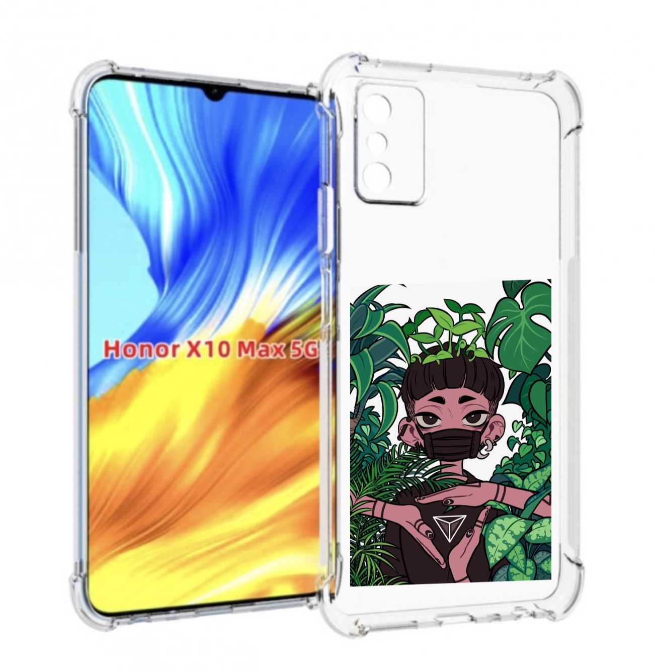 

Чехол MyPads девушка в природе женский для Honor X10 Max, Прозрачный, Tocco