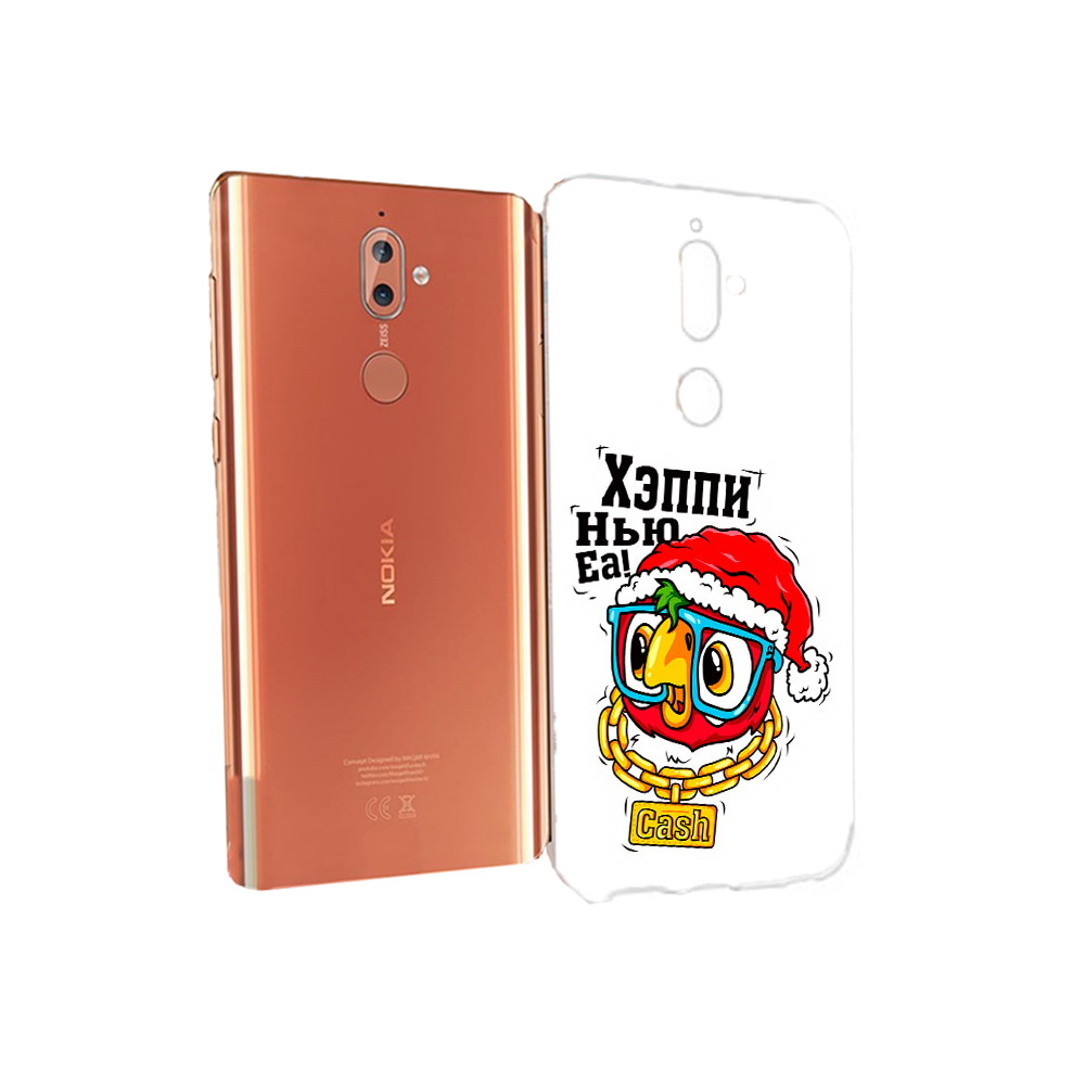 

Чехол MyPads Tocco для Nokia 9 Хэппи нью еа (PT126479.94.196), Прозрачный, Tocco