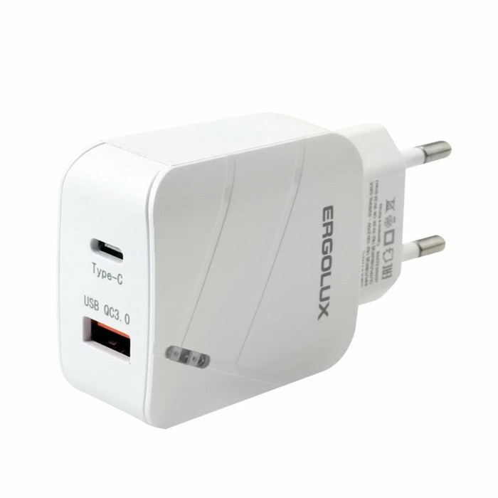 Сетевое зарядное устройство Ergolux 1xUSB Type-C 3 А 665₽