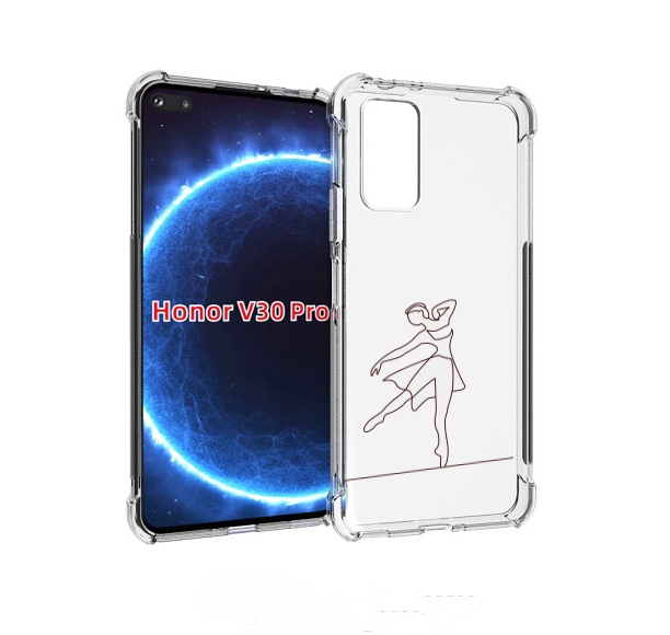 

Чехол бампер MyPads балерина-белая для Honor V30 Pro, Прозрачный, Tocco
