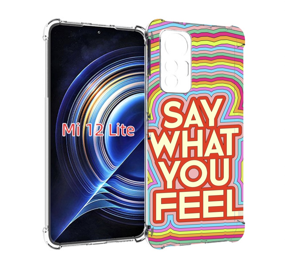 

Чехол MyPads говори то что чувствуешь для Xiaomi 12 Lite, Прозрачный, Tocco