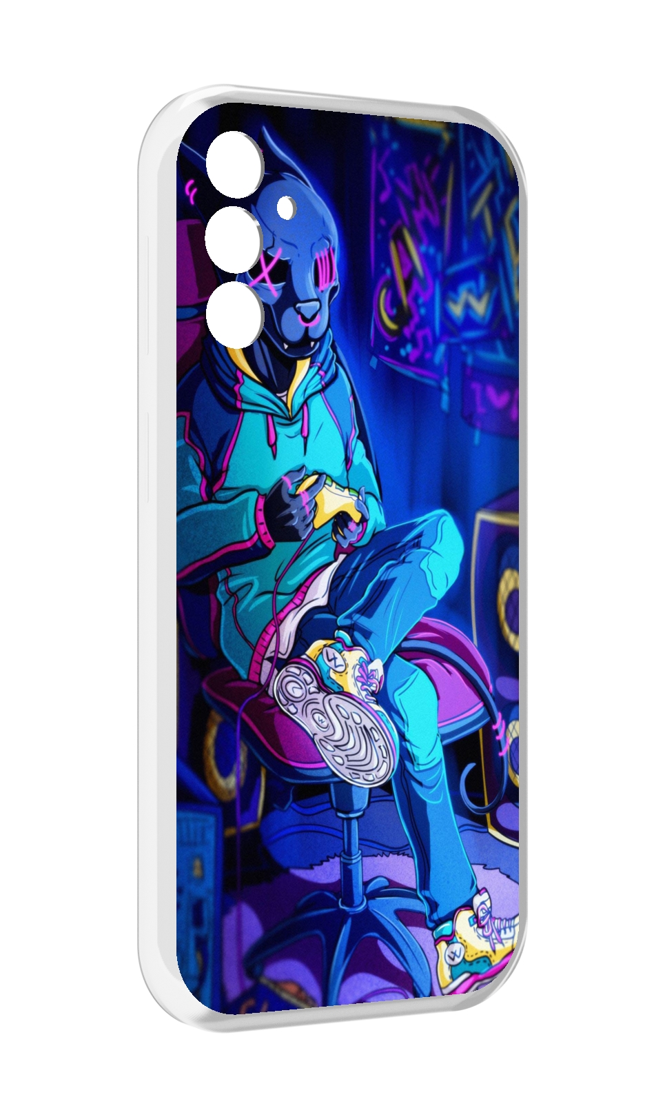 

Чехол MyPads киберпанк игрок для Samsung Galaxy M13, Прозрачный, Tocco