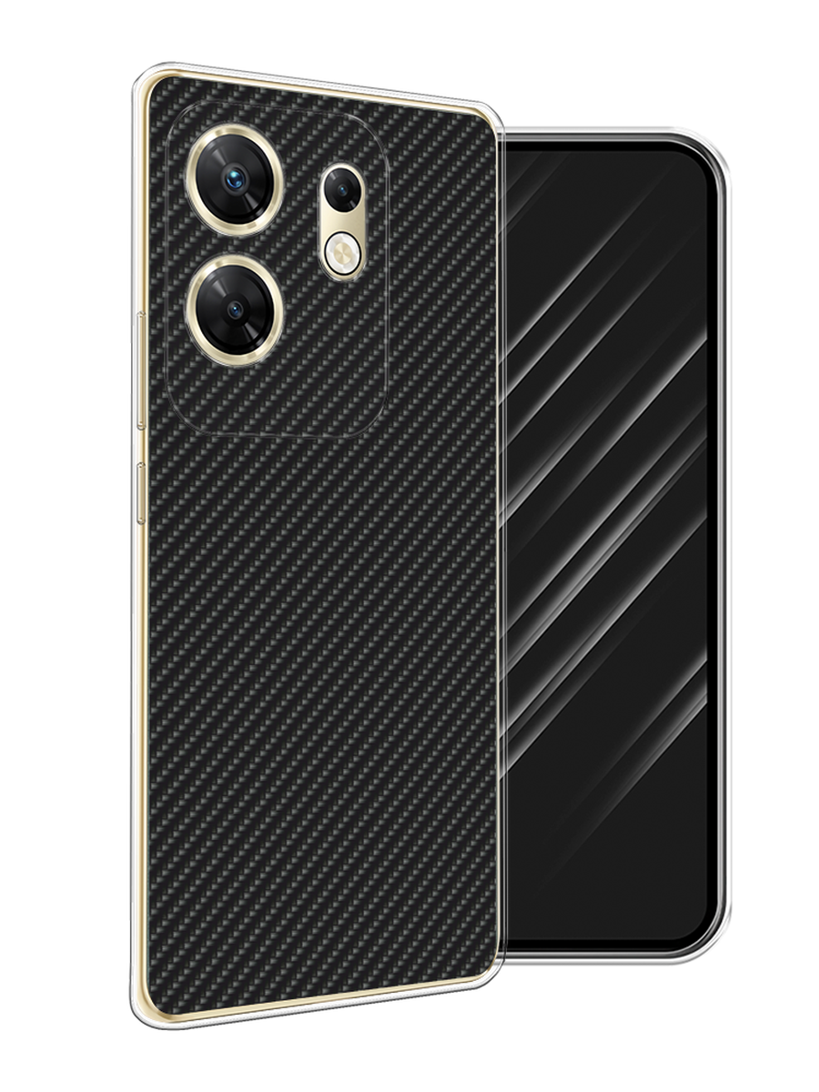 

Чехол Awog на Infinix Zero 30 4G "Черный карбон", 3105050-1