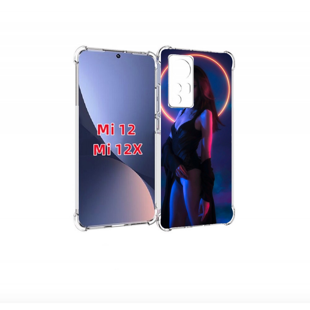 

Чехол бампер MyPads девушка с неоновым кругом женский для Xiaomi, Прозрачный, Tocco