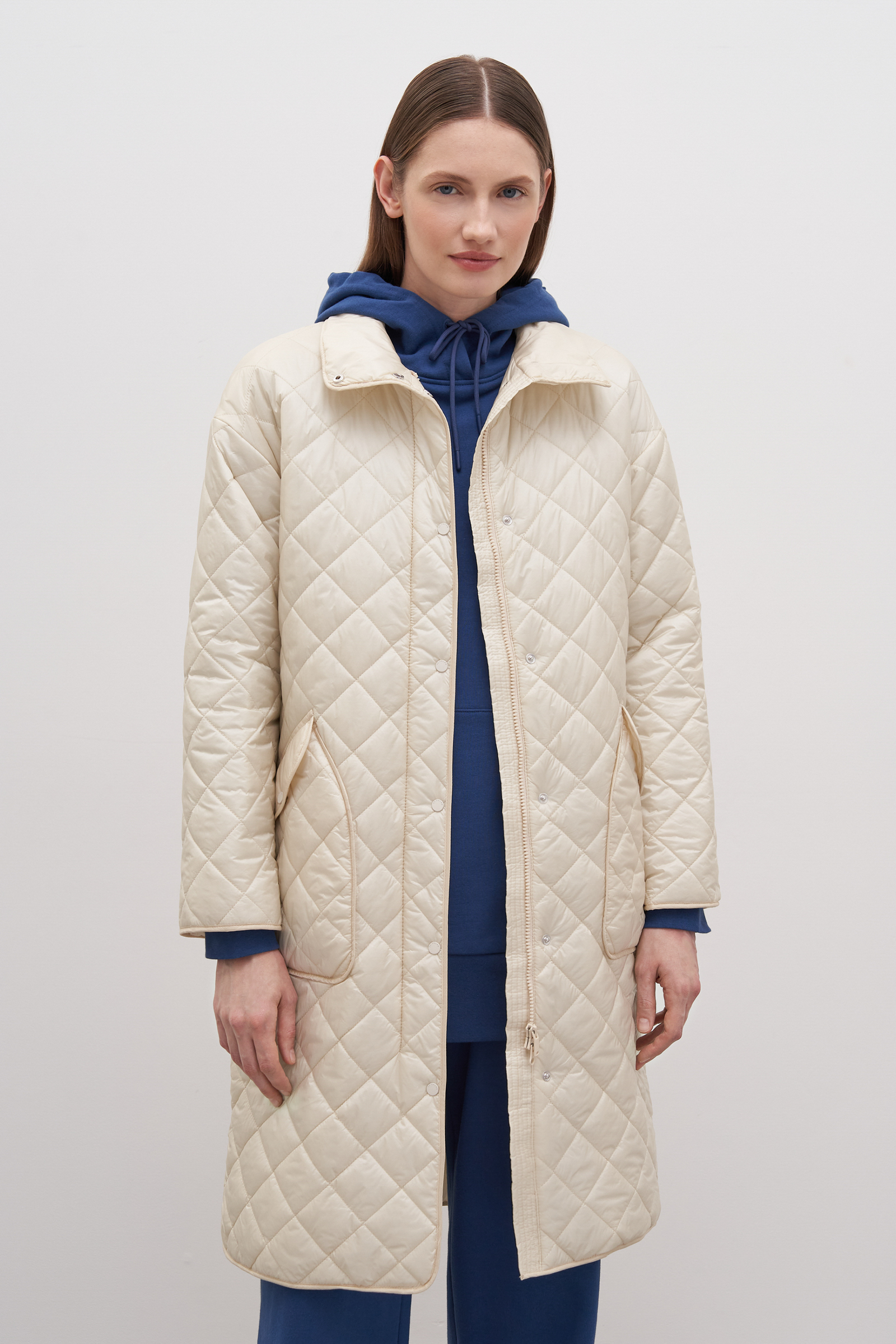 Пальто женское Finn Flare FAC12027 бежевое XL