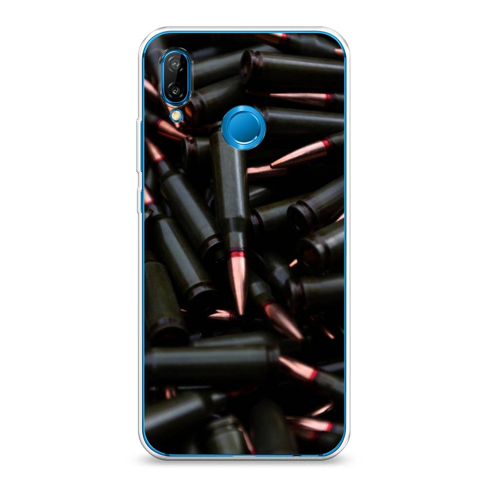 

Чехол Awog на Huawei P20 Lite "Пули черные", Черный, 64450-5
