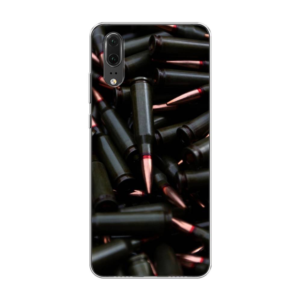 

Чехол Awog на Huawei P20 "Пули черные", Черный, 64350-5