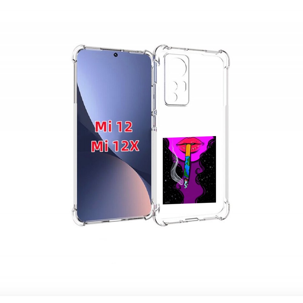 

Чехол бампер MyPads девушка курит землю женский для Xiaomi 12., Прозрачный, Tocco
