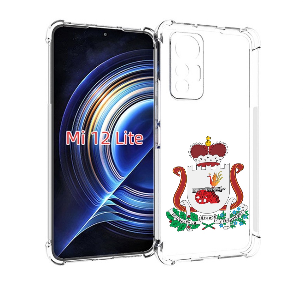 

Чехол MyPads герб-смоленскои-области для Xiaomi 12 Lite, Прозрачный, Tocco