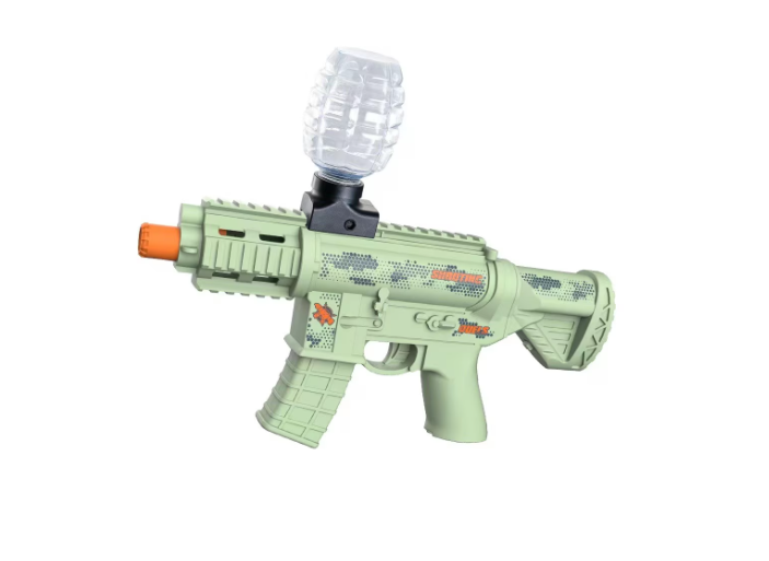 

Игрушечный электрический автомат Matreshka M416 гелевый бластер зеленый, Зеленый;оранжевый;черный, M416