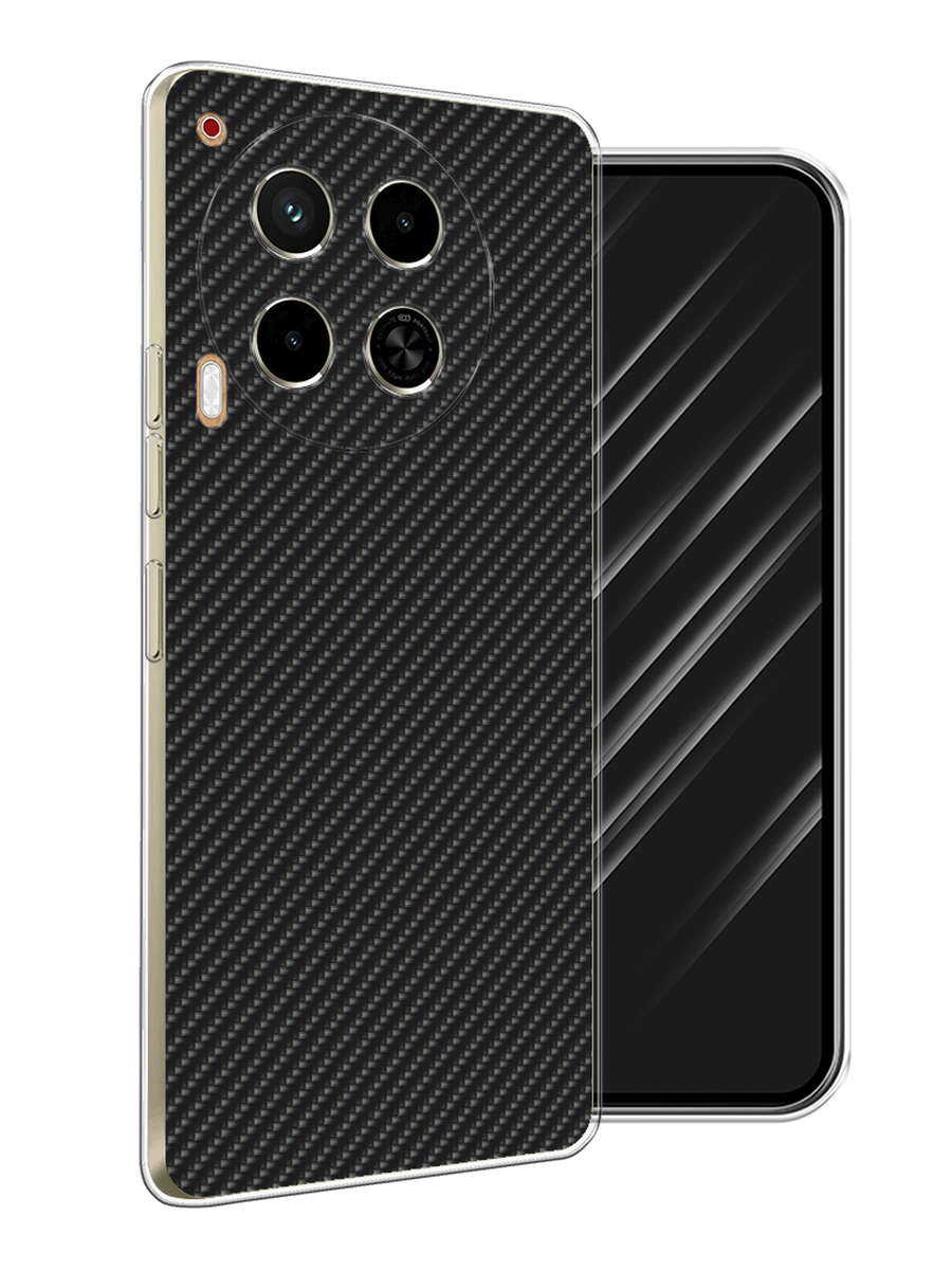 

Чехол Awog на Tecno Camon 30 4G "Черный карбон", 305650-1