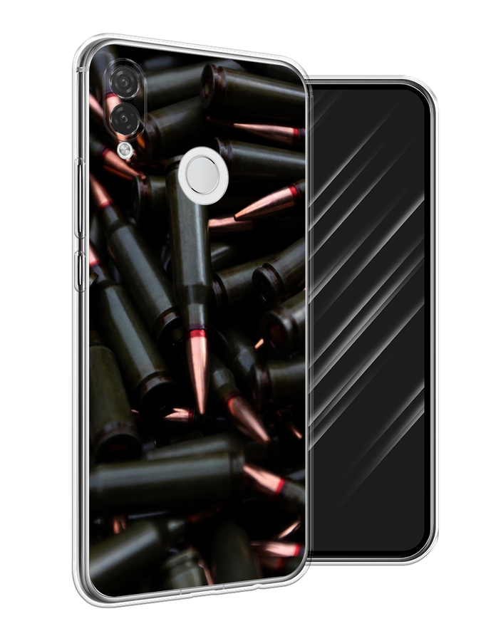 

Чехол Awog на Huawei P Smart Plus "Пули черные", Черный, 68250-5