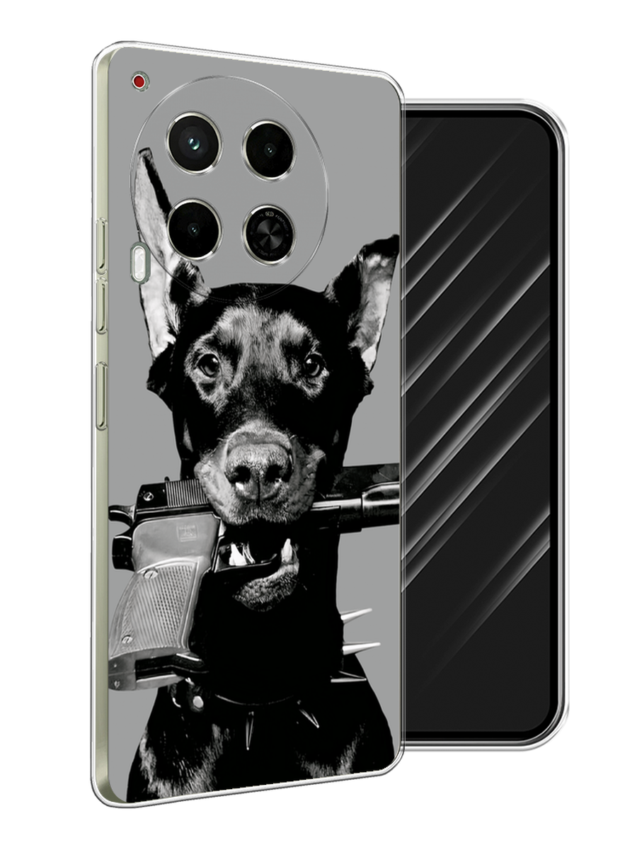 

Чехол Awog на Tecno Camon 30 5G "Доберман", Серый, 305550-1