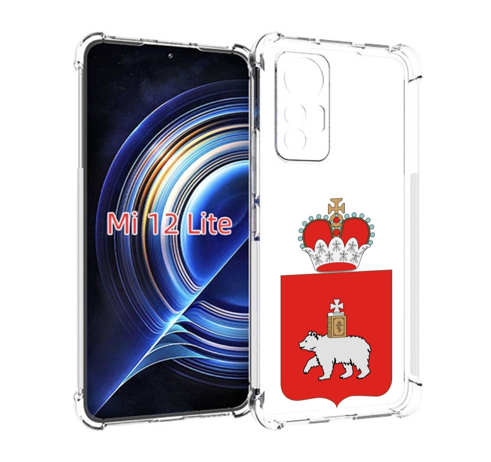 

Чехол MyPads герб-пермскии-краи для Xiaomi 12 Lite, Прозрачный, Tocco