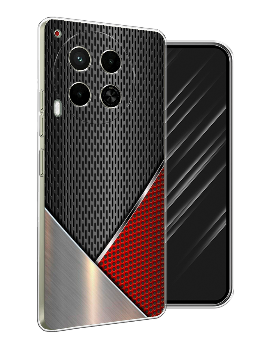 

Чехол Awog на Tecno Camon 30 5G "Стальной металл", Черный;красный;серебристый, 305550-1