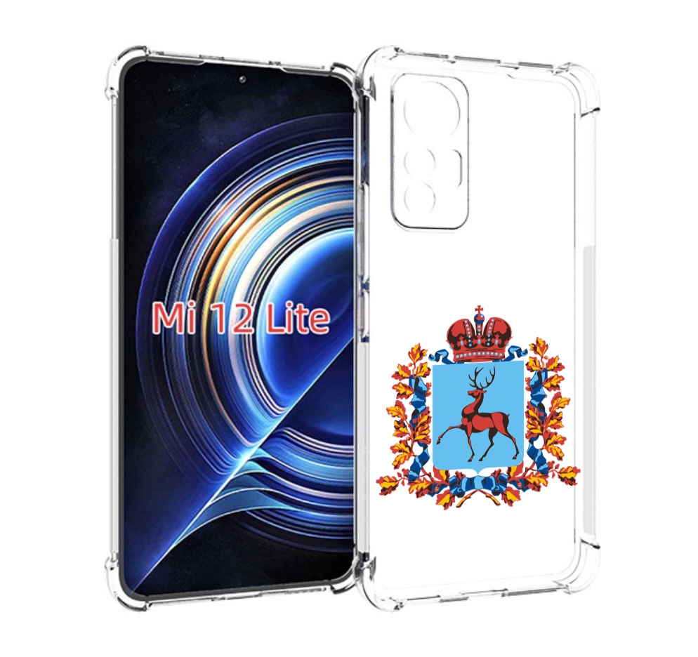 

Чехол MyPads герб-нижегородская-область для Xiaomi 12 Lite, Прозрачный, Tocco