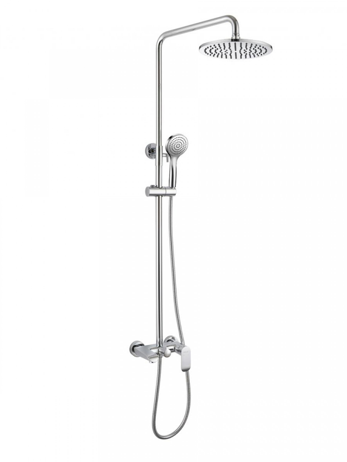 Душевая колонна со смесителем для ванны Bravat F6335369CP-A-RUS держатель для микрофона на микрофонную стойку music life 4 7 х 8 5 см