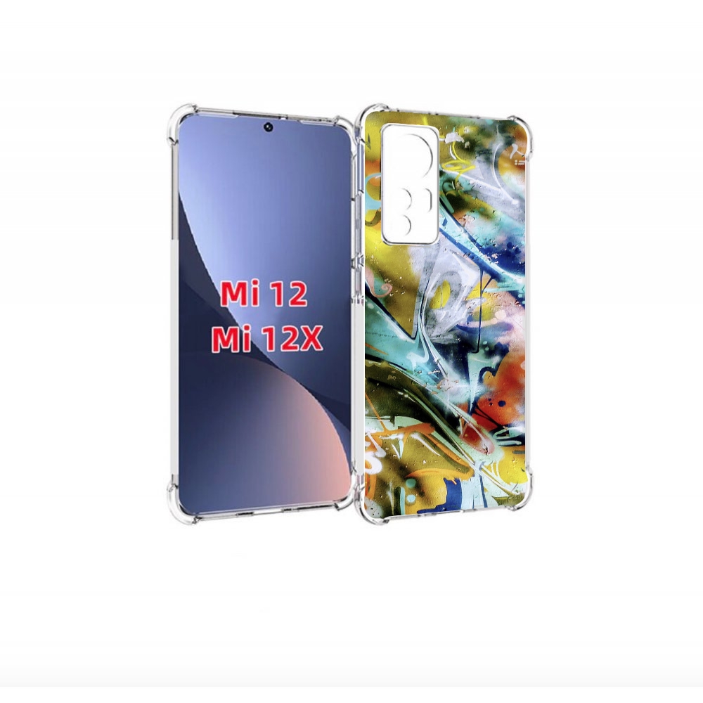 

Чехол бампер MyPads граффити-хаос для Xiaomi 12., Прозрачный, Tocco