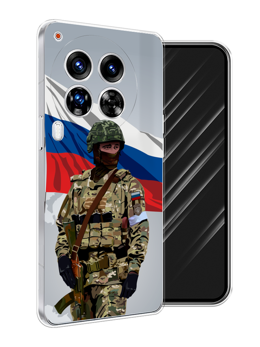 

Чехол Awog на Tecno Camon 30 Premier "Солдат с флагом", Белый;синий;красный;зеленый, 305450-1