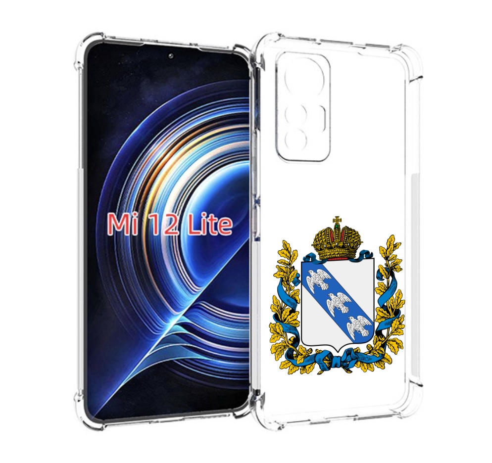 

Чехол MyPads герб-курская-область для Xiaomi 12 Lite, Прозрачный, Tocco