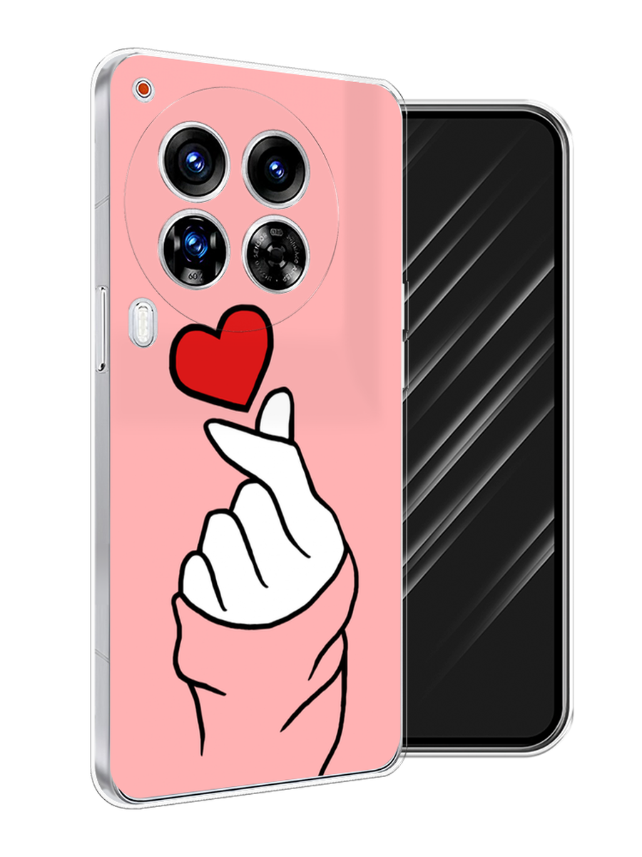 

Чехол Awog на Tecno Camon 30 Premier "Милое сердечко", Белый;красный;черный, 305450-1
