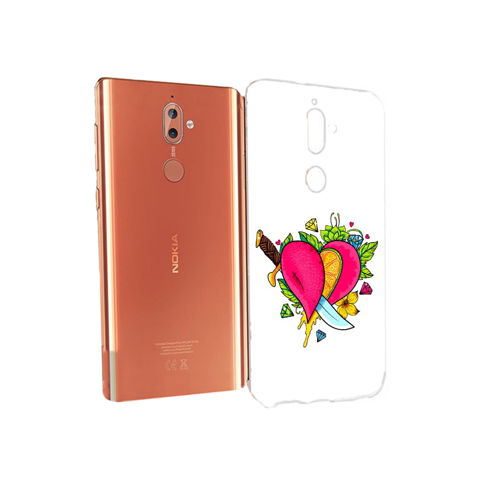 

Чехол MyPads Tocco для Nokia 9 Фруктовое сердце (PT126479.94.188), Прозрачный, Tocco