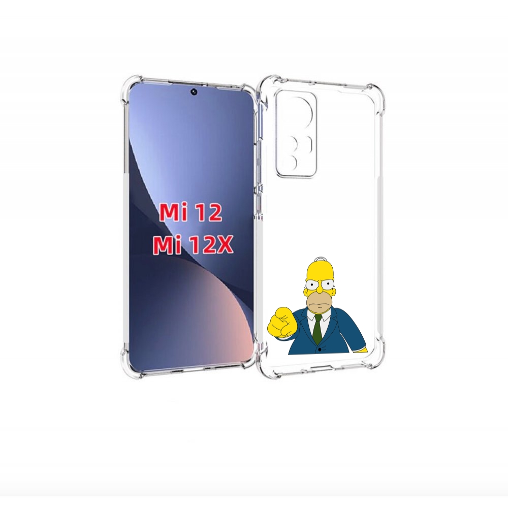 

Чехол бампер MyPads гомер-злой для Xiaomi 12., Прозрачный, Tocco