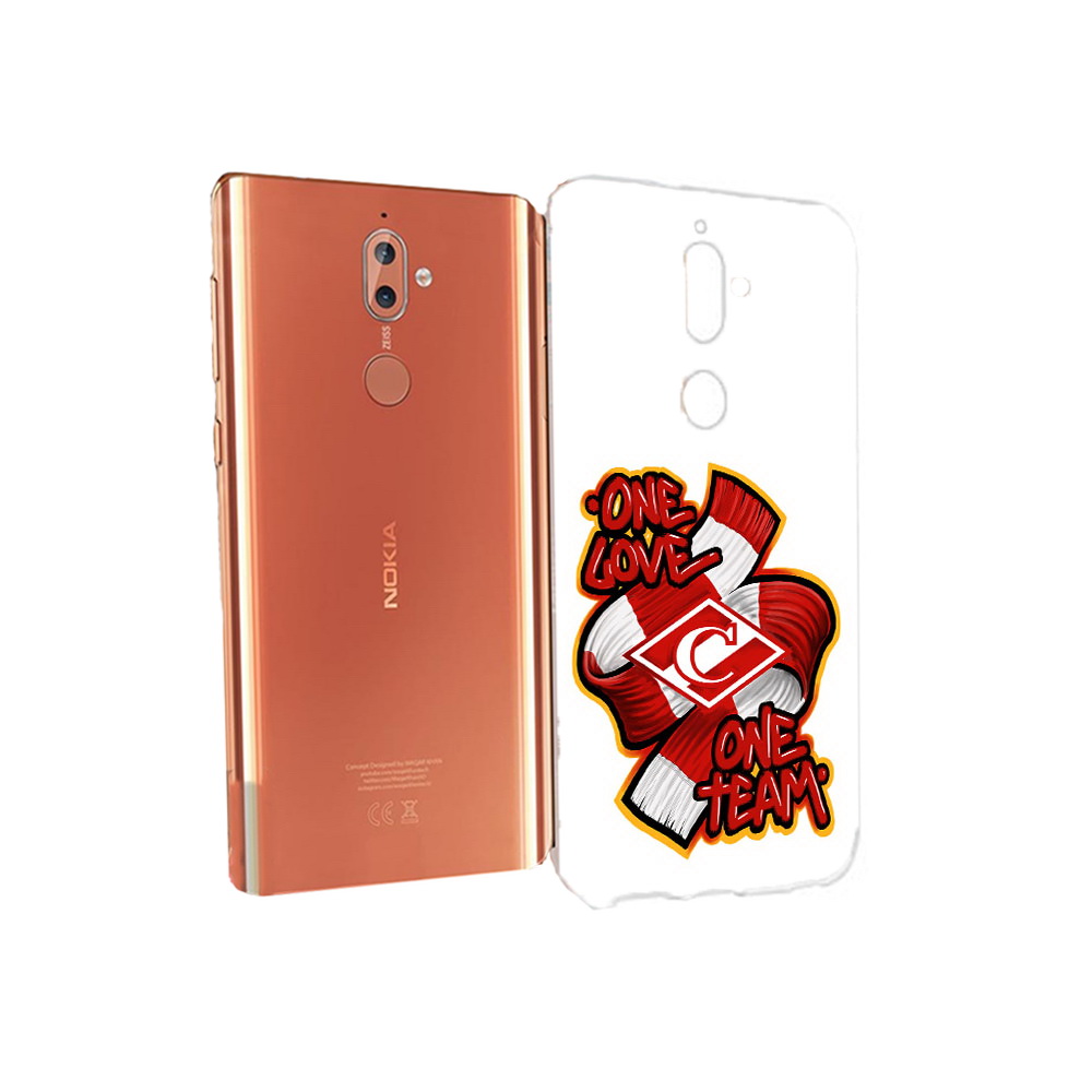 

Чехол MyPads Tocco для Nokia 9 ФК спарак 1 любовь (PT126479.94.184), Прозрачный, Tocco