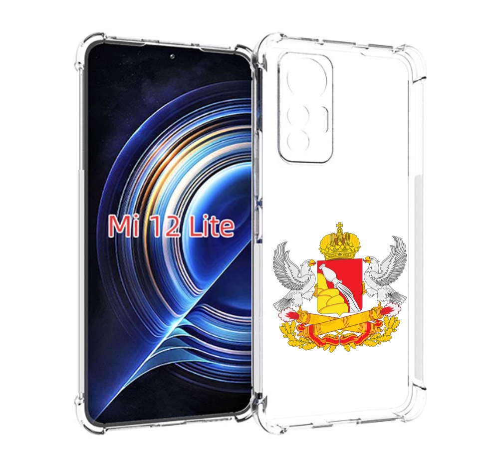 

Чехол MyPads герб-воронежскои-области для Xiaomi 12 Lite, Прозрачный, Tocco