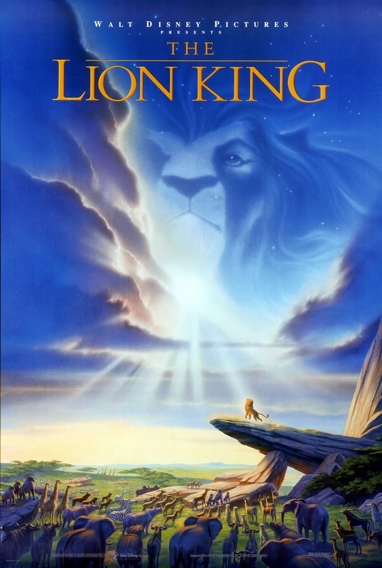 

Постер к мультфильму "Король Лев" (The Lion King) Оригинальный 68,6x101,6 см